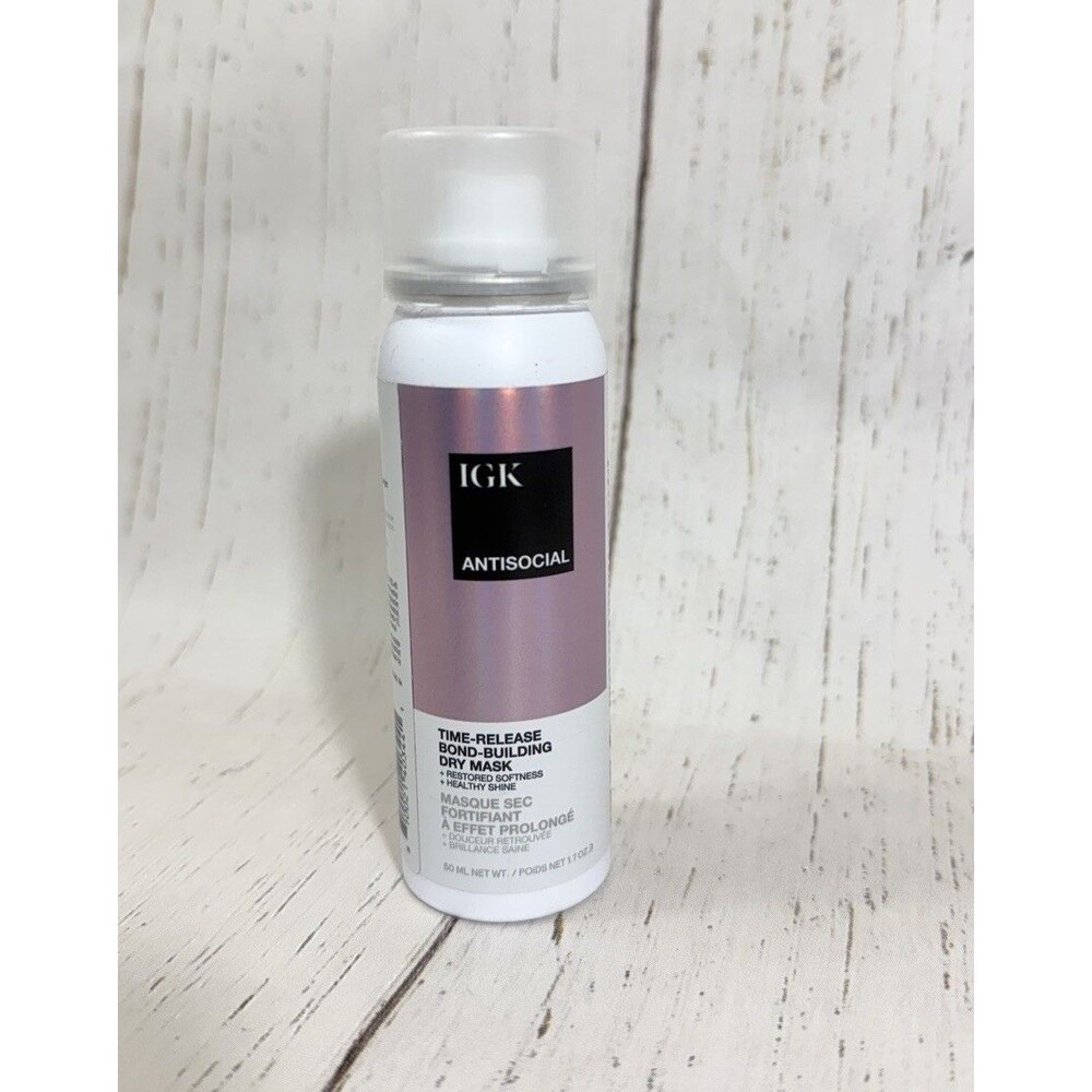IGK Antisocial Bond-Building Dry Mask Leave-In Repair Treatment Travel 1.7oz NEW